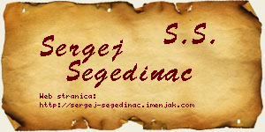 Sergej Segedinac vizit kartica